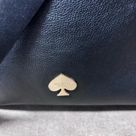 Kate Spade New York Leroy Street Vivienne Satchel Crossbody Black Leather - Picture 4 of 9
